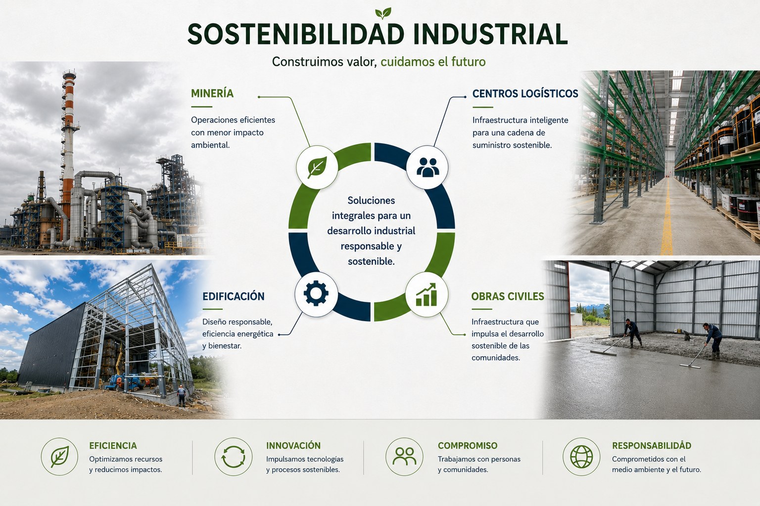 Economía circular y sostenibilidad para proyectos industriales